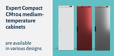 Introducing the new Expert Compact medium-temperature cabinets with solid doors